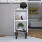 Mesa De Apoio Lateral/estante Com Prateleira Branco