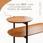 Mesa De Apoio Lateral Industrial Com Tampo 100% Mdf Moscow Da