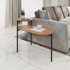 Mesa De Apoio Lateral Industrial Com Tampo 100% Mdf Moscow Da