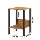 Mesa De Apoio Lateral Industrial Freijó Preto Pradel