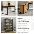 Mesa De Apoio Lateral Industrial Freijó Preto Pradel