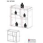 Mesa De Apoio Lateral Nicho Multifuncional Cube Multimóveis B