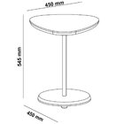 Mesa De Apoio Lateral Oval Bel - 100% Mdf - Terracota