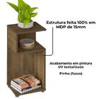 Mesa De Apoio Lateral Para Sala De Estar 59x30 Cm Arly