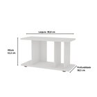 Mesa De Apoio Lateral Para Sala Yescasa Branco