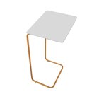 Mesa De Apoio Lateral Para Sofá Com Base De Metal  Tampo Off