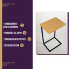 Mesa De Apoio Lateral Para Sofá Estilo Industrial -  Tauari