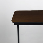 Mesa De Apoio Lateral Para Sofá Estilo Industrial - Tabaco