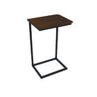 Mesa De Apoio Lateral Para Sofá Estilo Industrial - Tabaco