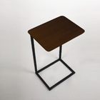 Mesa De Apoio Lateral Para Sofá Estilo Industrial - Tabaco