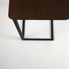 Mesa De Apoio Lateral Para Sofá Estilo Industrial - Tabaco