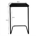 Mesa De Apoio Lateral Para Sofá Ou Cama Castanho E Preta