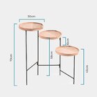 Mesa De Apoio Lateral Pés Reguláveis Biombo Terracota