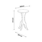 Mesa De Apoio/lateral Redonda 30cm Multimóveis Cr45130