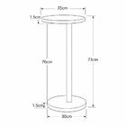 Mesa De Apoio Lateral Redonda Monopé Para Sofá E Cama