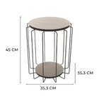 Mesa De Apoio Lateral Redonda Preto