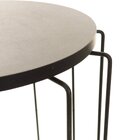 Mesa De Apoio Lateral Redonda Preto