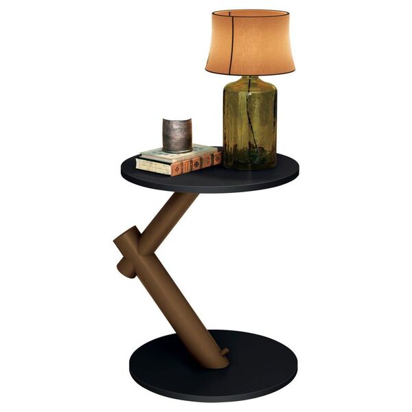 Mesa De Apoio Lateral Wood - Edn Móveis - Preto