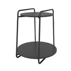 Mesa De Apoio Maior Redonda Em Tubos De Aço Carbono Pintado E