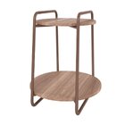 Mesa De Apoio Menor Redonda Em Tubos De Aço Carbono Pintado E