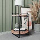 Mesa De Apoio Menor Redonda Em Tubos De Aço Carbono Pintado E