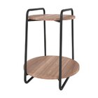 Mesa De Apoio Menor Redonda Em Tubos De Aço Carbono Pintado E