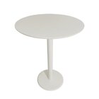 Mesa De Apoio Monopé  Redonda 30 Cm Off White