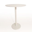 Mesa De Apoio Monopé  Redonda 50 Cm Off White