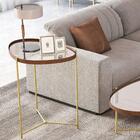 Mesa De Apoio Monterrey Castanho Dourado