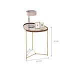 Mesa De Apoio Monterrey Castanho Dourado