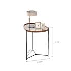 Mesa De Apoio Monterrey Castanho Preto