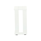 Mesa de Apoio para Jardim Athena Retangular 62,5x30x46cm Alumínio Branca Naterial