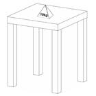 Mesa De Apoio Para Sala 45 Cm 4566 Carvalho Off White Arly