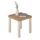 Mesa De Apoio Para Sala 45 Cm 4566 Carvalho Off White Arly