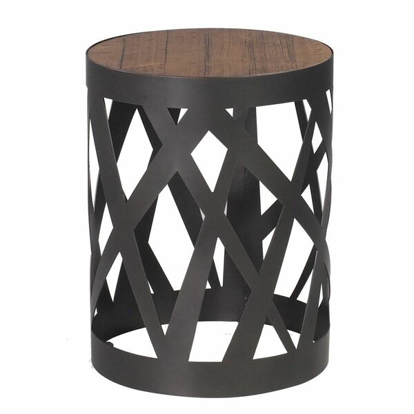 Mesa De Apoio Para Sala De Estar Dickman Grafite Madeira Maci