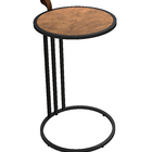 Mesa De Apoio Para Sala Redonda  Estilo Industrial