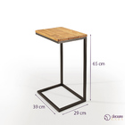 Mesa De Apoio Para Sofá Estilo Industrial