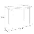 Mesa De Apoio Pés Metálicos Mezzan Preto