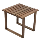 Mesa de apoio Quadrado Aurora 112x50x50cm Marrom Naterial