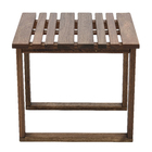 Mesa de apoio Quadrado Aurora 112x50x50cm Marrom Naterial