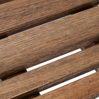 Mesa de apoio Quadrado Aurora 112x50x50cm Marrom Naterial