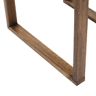 Mesa de apoio Quadrado Aurora 112x50x50cm Marrom Naterial