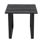 Mesa de apoio Quadrado Aurora 112x50x50cm Preta Naterial