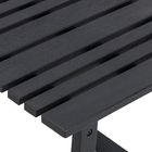 Mesa de apoio Quadrado Aurora 112x50x50cm Preta Naterial