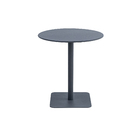 Mesa de Apoio Redonda 70cm Alumínio Cinza Athens Plicosa