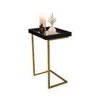 Mesa De Apoio Reggio Preto Pe Dourado