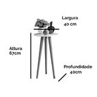 Mesa De Apoio Retrô Cissa - Freijó - Compre Aqui