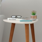 Mesa De Apoio Retrô Valentina - Off White - Rpm Móveis