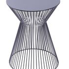 Mesa De Apoio Sereia Com Tampo Metálico E Estrutura Em Metal