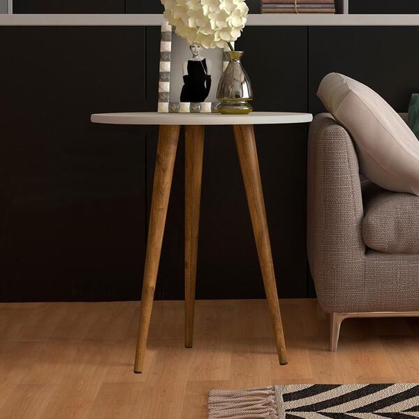 Mesa De Apoio Skinny Patrimar Móveis Off White